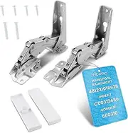 DL-pro Hettich Door Hinge Set Top + Bottom for Bauknecht Whirlpool 481231018626 Hinge Kit for KDI KGI KVI KVIC Fridge Freezer