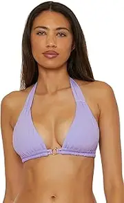 [BECCA] Women's Standard Color Code Triangle Bikini Top, Adjustable, Tie Back, Swimwear Separates