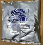 (4) Ice-Brix Reusable NonToxic Food Safe Polar Tech leakproof gel refrigerant
