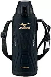 Zojirushi Mizuno Water Bottle Stainless Cool Sports Bottle Black SD-FX10-BA Gift