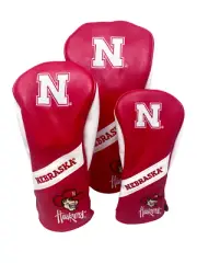 PRG Golf Nebraska Cornhuskers Set of 3 Driver, Fairway & Rescue Head Covers NCAA