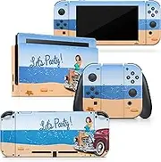 Tacky design Nintendo switch skin Retro, high-quality Vinyl 3m sticker Pin-up girls, Green Car switch Full wrap cover