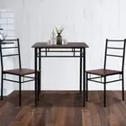 Artiss Dining Table And Chairs Set fo 3 Walnut