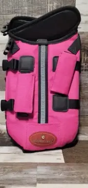 Outback Jack Aussie Life Jacket Dog Safety Vest Flotation Device Pink Size small
