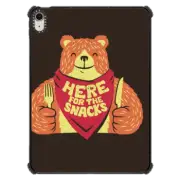 iPad Air 11-inch (M2/M3) iPad Impact Case I'm Here For The Snacks Bear