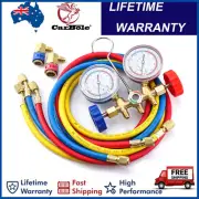 R134A HVAC Refrigeration Manifold Gauge Set A/C Air Conditioner 1.5m Hose Test
