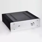 Aluminum Chassis DIY HiFi Class A Amplifier Shell with Heatsink W320 H90 D311mm