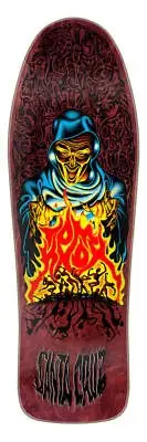 Santa Cruz Knox Firepit Burgundy Stain 10" Skateboard Deck
