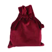 Burgundy Velour Santa Sack Small