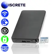 Hidden Camera WIFI Spy Portable Power Bank 64GB Wireless 4K powerbank Nanny