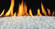 24" clear glass kit for natural gas fireplace or firepit # GLF-24-C