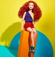 Barbie Signature LOOKS #13 Curly Red Long Hair Poseable made to move body