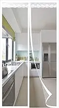 Magnetic Screen Door, Shuts Automatically Mosquito Magnetic Screen Mesh Curtain, No Drilling is Needed, for Balcony Door/Cellar Door/Patio Door- White-B|| 70x200cm(27x78inch)
