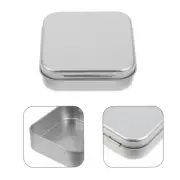 2pcs Tinplate Cases Metal Tin Box Empty Tin Box Mini Tin Box Tinplate Candy