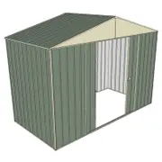 Build-a-Shed 3.0 x 1.5 x 2.3m Double Sliding Door Shed - Green