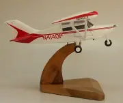 Maule MXT-7 180-A Comet Airplane Mahogany Kiln Wood Model Large New