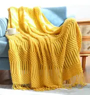 127x152cm Cozy Decorative Knit Woven Throw Blanket Sofa Throw Bed Throw Bed Blanket