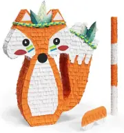 Fox Bundle Pinata Bat and Blindfold Fun Game Birthday Party Decoration Kids NEW