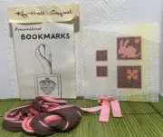 Kay Hall Needlework Originals Needlework Kit Rabbit Flower Personalized Bookmark