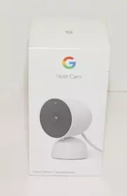 GOOGLE INDOOR NEST SECURITY CAM 1080P WIRED 2ND GENERATION SNOW 2MP WIFI COLOR