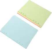 Gogogmee Refillable Notebook Pages 100 Sheets Loose Leaf Paper 6 Hole Punched A5 Size for Journal Supplies Planner Binders