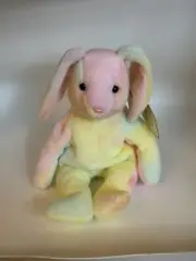1999 Ty Beanie Baby Hippie The Bunny With Tag & Tush Tag