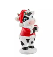 HOME DEPOT 2024 BLOW MOLD LED 2.5’ CHRISTMAS COW BLACK WHITE SPOTTED NEW
