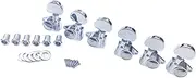 Acoustic Guitar Lettering P Shape T ng Pegs Head Tuners Guitar Parts Silver 6pcs