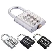 8/10 Digits Combination Padlock For Locker Practical Gift For Indoor Security