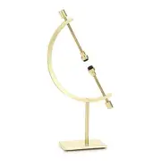 JUXYES Golden Toned Sphere Holder Caliper Stand, Caliper Style Display Stand ...