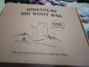 HIKENATURE Ski Boot Bag Backpack 50L Padded Snowboard Gear Pack NEW