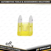 10 Pcs of Charge 20 Amp Mini Blade Fuse Yellow Colour - for Car & Truck Parts
