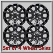 2016-2017 GMC Yukon Black Wheel Skins Hubcaps 18" Black Yukon XL Wheel Covers