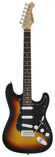 Aria Pro II STG-Series Electric Guitar 3-Tone Sunburst Black Pickguard