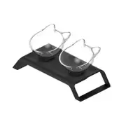 2x200ml Elevated Cat Bowl Stand - Double Dinner