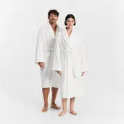 Sheridan Aven Robe in White Size: Small Medium Material: Cotton @Sheridan Rewards