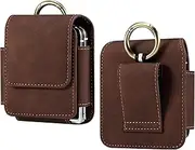 Funny Pack Cell Phone Holster Compatible with Samsung Galaxy Z Flip 5/4/3 Phone Pouch Holster Belt Clip Case,Compatible with Motorola razr 40/40 Ultra/Razr+ 2023 Holster Pouch Case,Carry Case W Clip[M