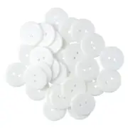 200Pcs White Resin Sewing Buttons Buttons 2 Hole Buttons Round Craft Buttons ...
