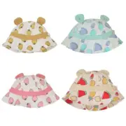 Cartoon Pattern Cotton Bucket Hat Multicolor Foldable Wide Brim Hat Cap Unisex