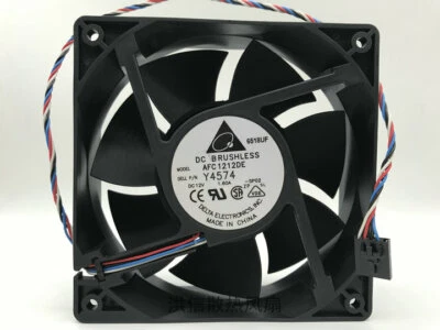 1 PCS Delta Fan AFC1212DE DC 12V 1.60A 120x38mm 4 Wire 5 Pin For DELL fan