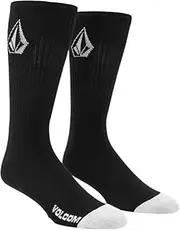 [Volcom] Men's Full Stone Sock 3-Pack, Pale Khaki, 3 Pack, Pale Khaki, One Size