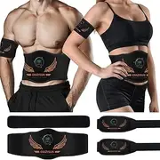 CrazySun Ab Stimulator Belt, Tactical x Abs Stimulator Muscle Toner Home Office Workout Equipment for Abdomen