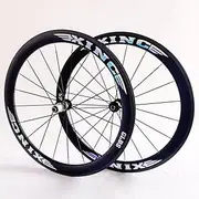 700C Carbon Fiber Rims 50MM Road Bike Wheelset V Brake Flat Spokes Bearing Hubs QR Bicycle Wheels Cassette 8 9 10 11 12 Speed