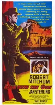 Man With The Gun poster Robert Mitchum bottom Jan Sterling Rob- 1955 Old Photo