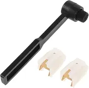 UPKOCH Record Needle Replacement Set Stylus Brush for Record Players Phonograph Stylus Brush Easy Maintenance