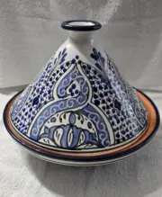 Bachmara Tunisia Tagine Moroccan Clay Pot Signed For Williams Sonoma