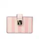 [Victoria's Secret 維多利亞的秘密] 粉色條紋按扣卡包