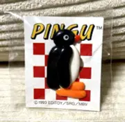 Vintage 1993 Bandai Pingu Pin Badge Brooch *Note