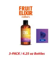 Hantesis Fruit Elixir Italian Semi-Permanent Hair Color BLUE 3-Pack 3X 4.25oz