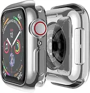 Case Compatible for Apple Watch 45mm 41mm Soft Screen protector TPU Case Anti-scratch Bumper All round Protective Cover for Apple watch series 7